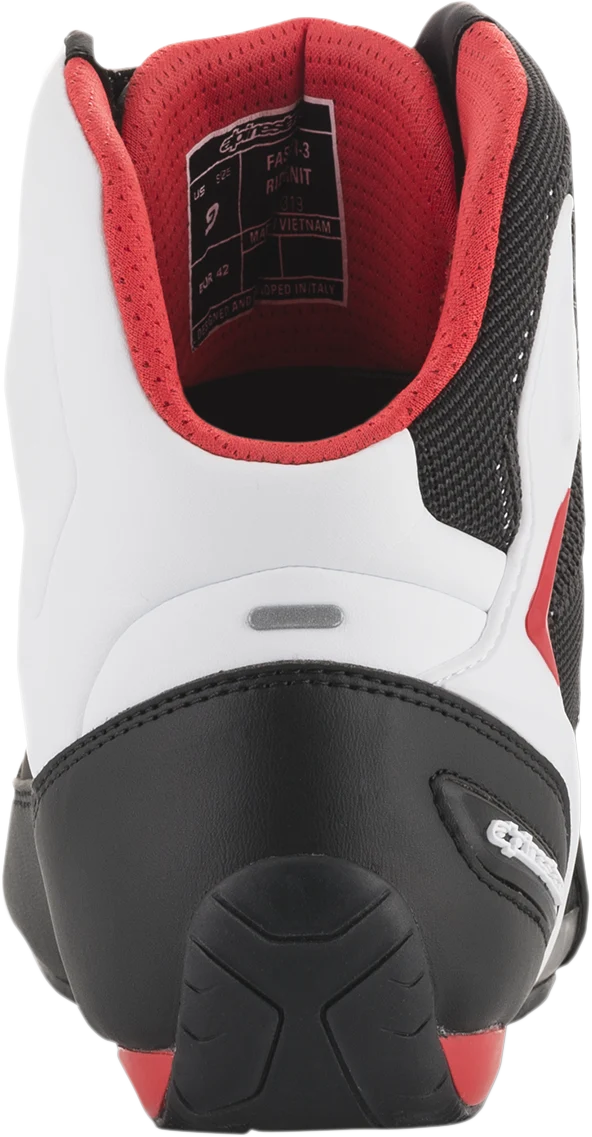 Alpinestars - Faster-3 Rideknit® Shoes - Black/White/Red - Image 7
