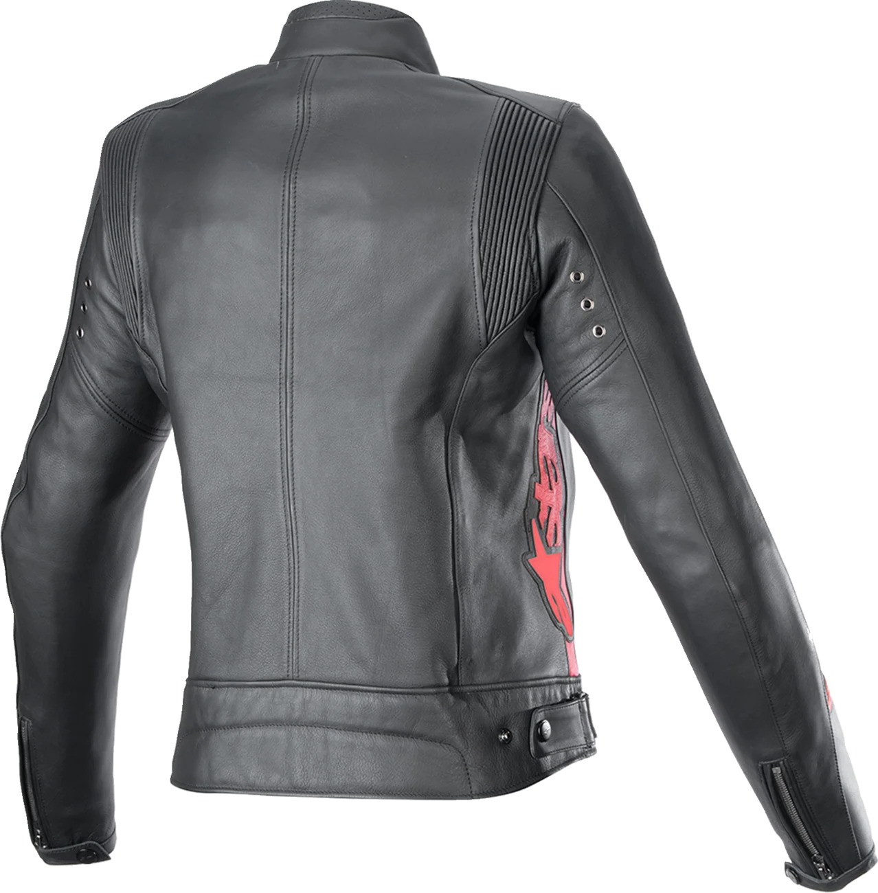 Alpinestars - Stella Dyno Leather Jacket - Black/Haute Red - Image 2