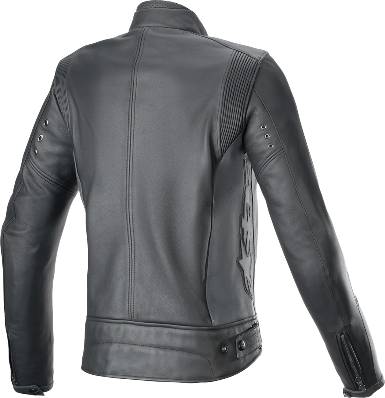 Alpinestars - Stella Dyno Leather Jacket - Black Tar Gray/Dark Gray - Image 2