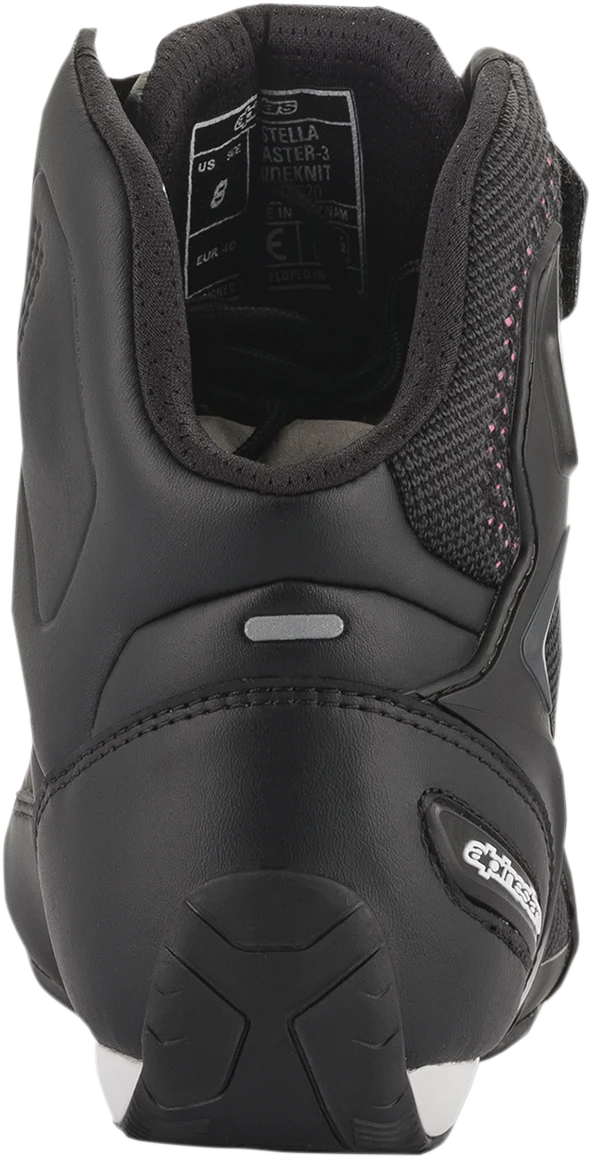 Alpinestars - Stella Faster-3 Rideknit Shoes - Black/Yellow/Pink - Image 2