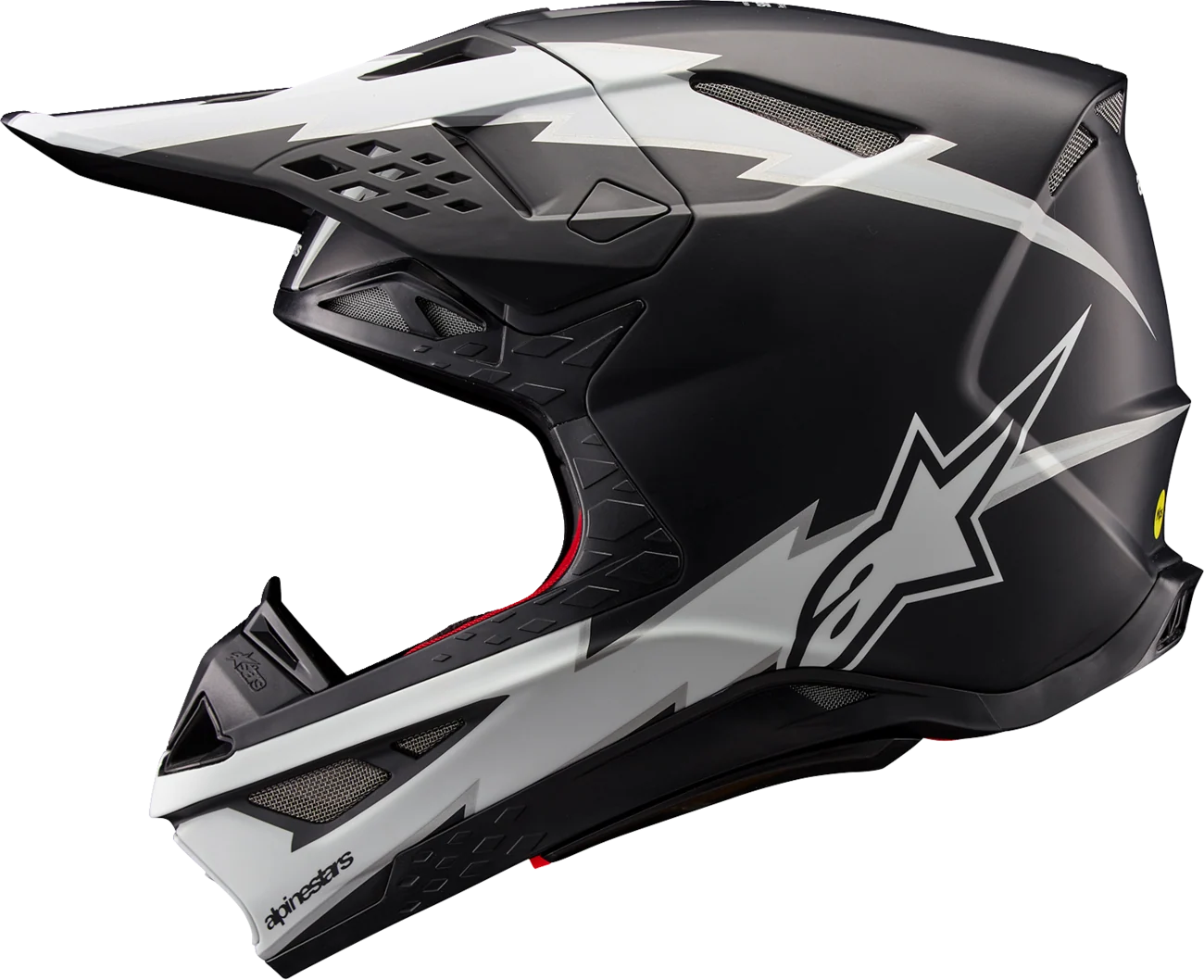 Alpinestars - Supertech M10 Helmet - Ampress - MIPS® - Matte Black/White - Image 2
