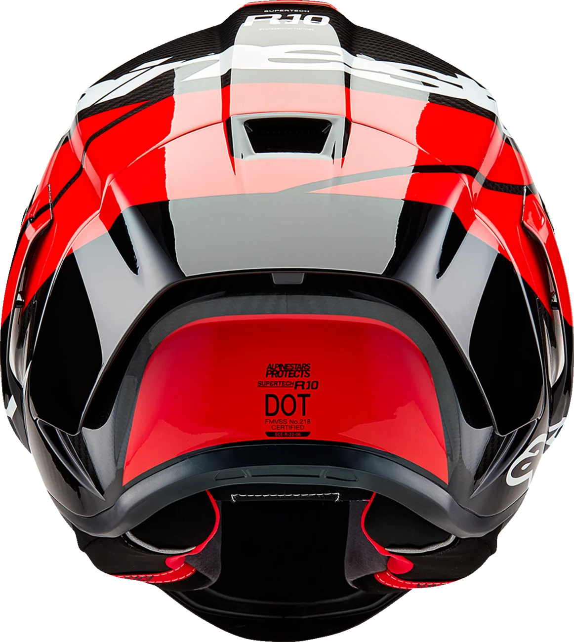 Alpinestars - Supertech R10 Helmet - Element - Carbon/Red/White - Image 3