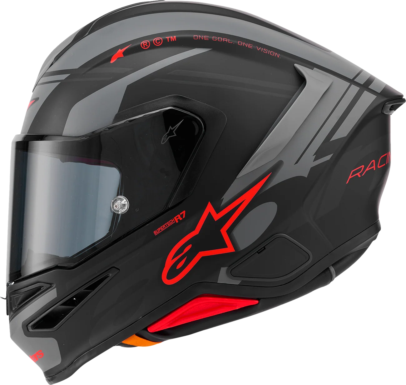 Alpinestars - Supertech R7 Helmet - 22.06 - A-Core - Matte Black/Gray/Red - Image 6