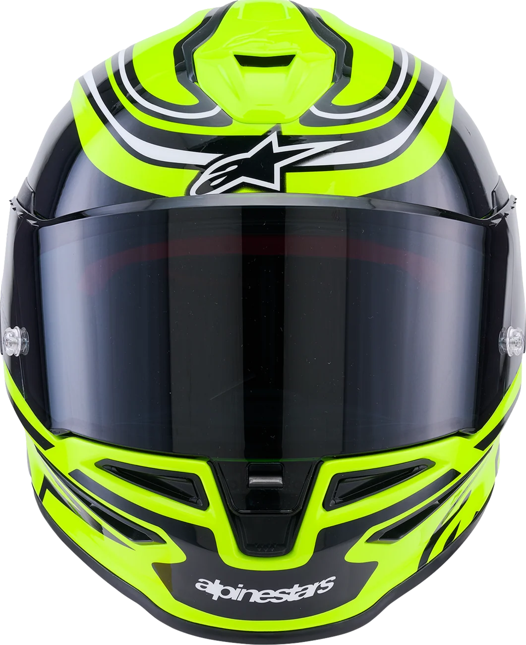 Alpinestars - Supertech R7 Helmet - Zeal - 22.06 - Gloss Yellow Fluo/Black/White - Image 2