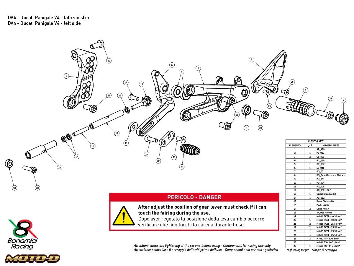 BON-DSTR2 - Bonamici Ducati Streetfighter V4 Rearsets - Image 5