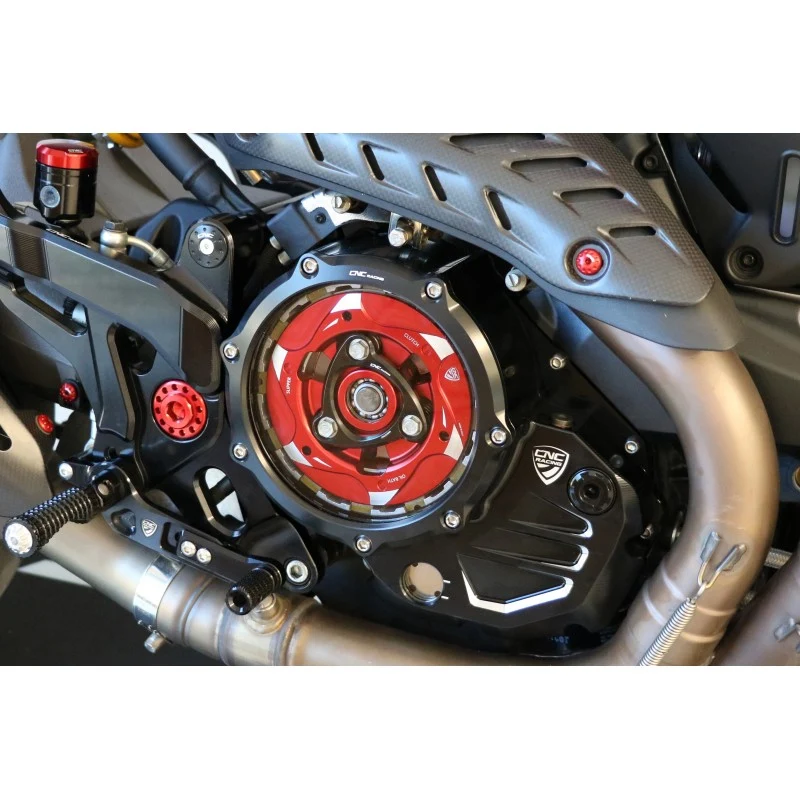 CA502 - CNC Racing Clear Wet Clutch Cover for the Ducati Multistrada 1200/1260 (2015+) and XDiavel / Diavel 1260 - Image 2