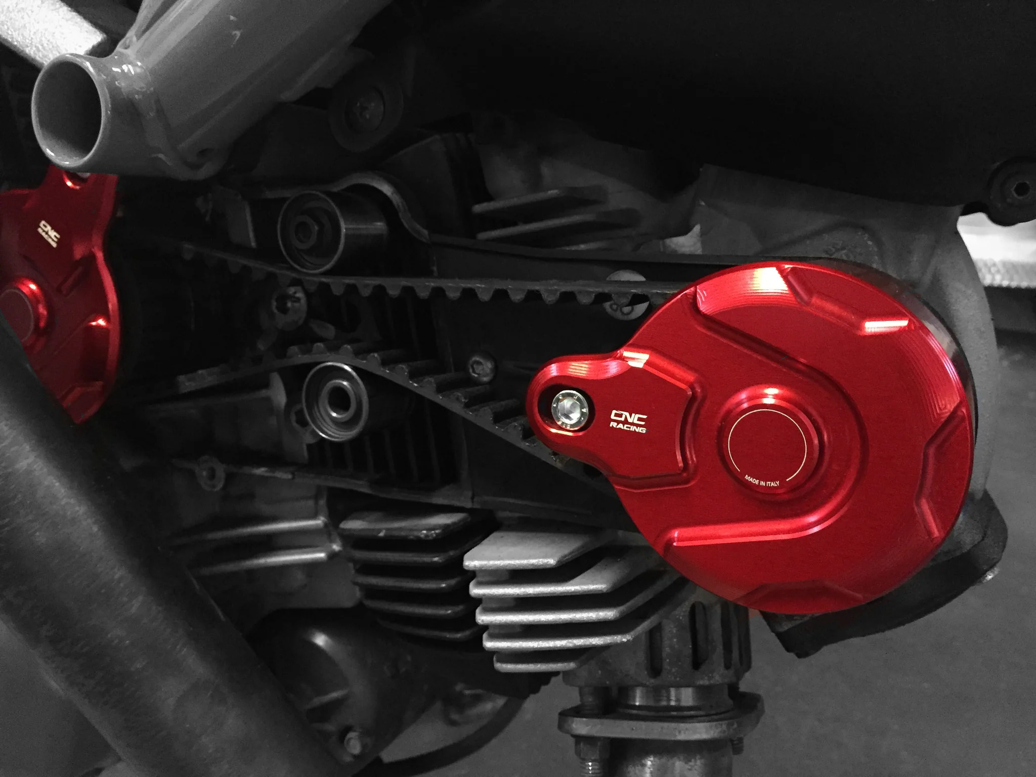 CC182 - CNC Racing Timing Belt Covers for Ducati Scrambler Hypermotard 796 and Monster 1100Evo/796/696 - Image 5
