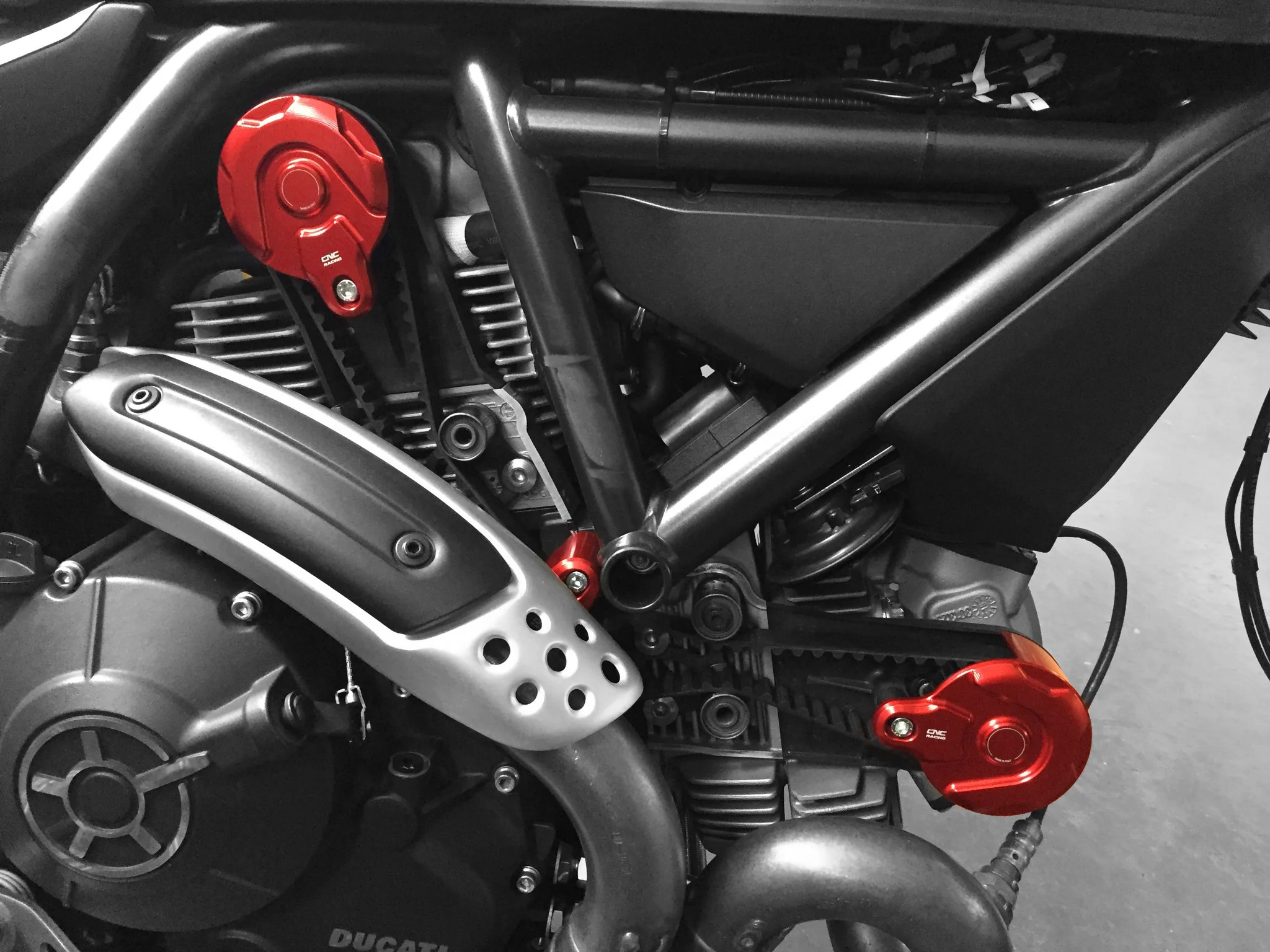 CC182 - CNC Racing Timing Belt Covers for Ducati Scrambler Hypermotard 796 and Monster 1100Evo/796/696 - Image 6