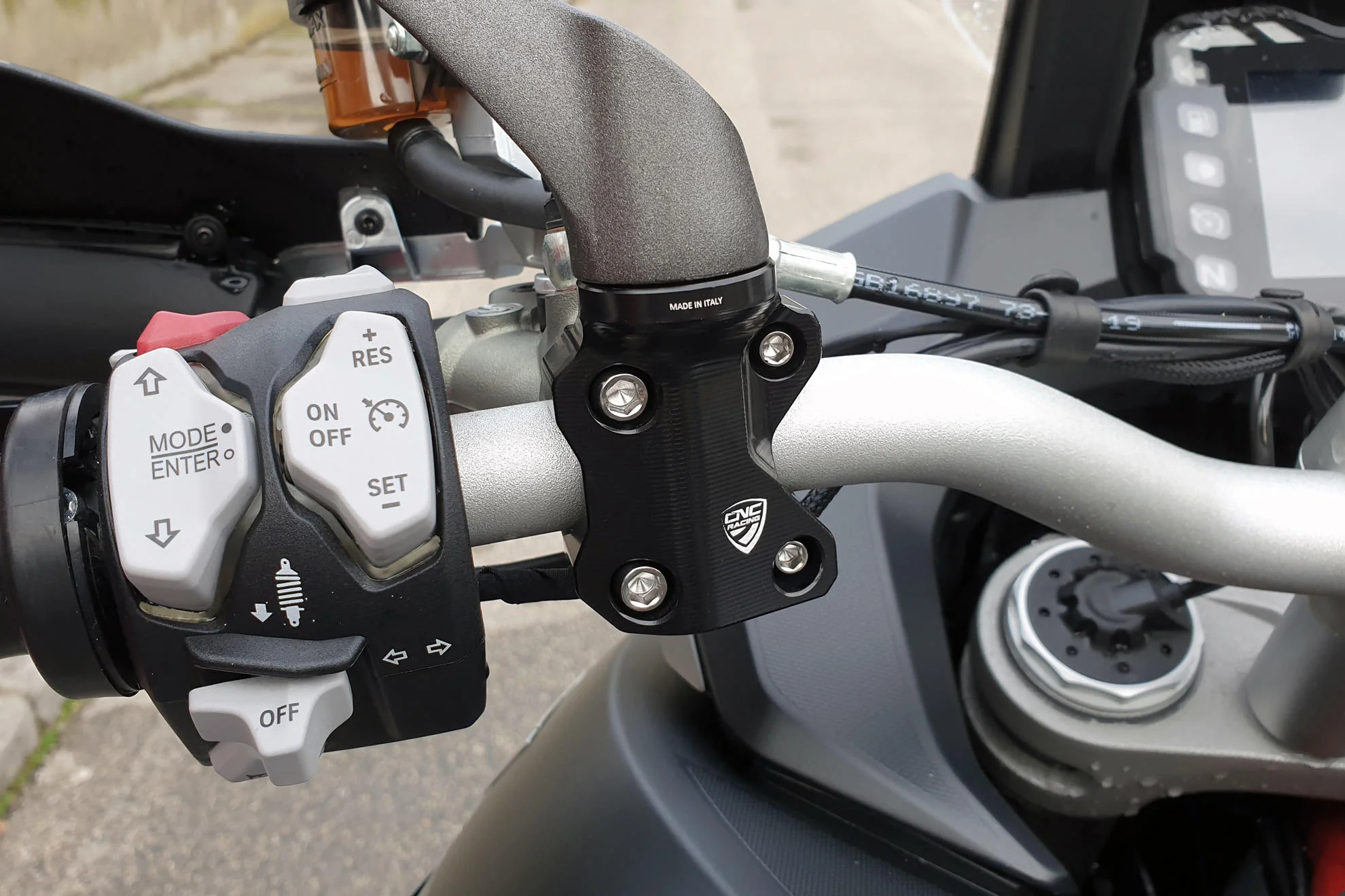 CV018 - CNC Racing - Billet Left Side Mirror Mount - Multistrada - Image 4