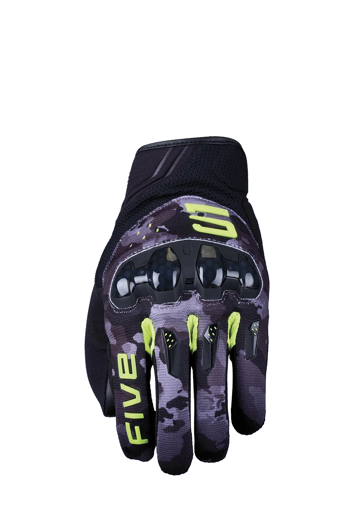 FIVE GLOVES - RSX - CAMO BLACK/FLUO YELLOW