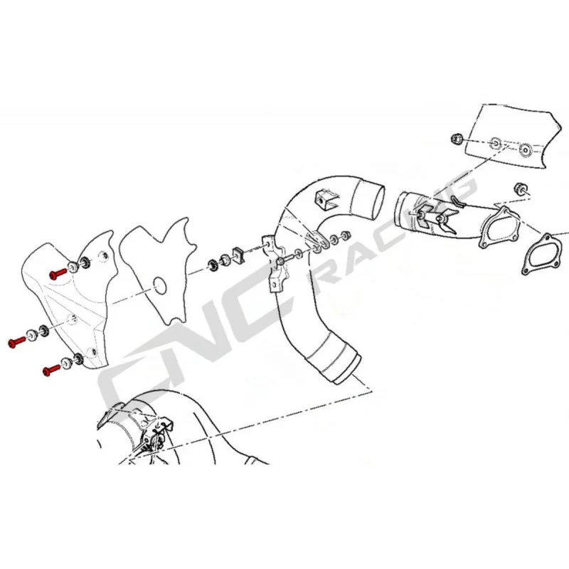 KV323 - CNC Racing Exhaust Guard Screw Kit For Ducati Streetfighter 848/1098 and Diavel and Rear Fender for Kawasaki ZX-10R (11-17) - Image 3
