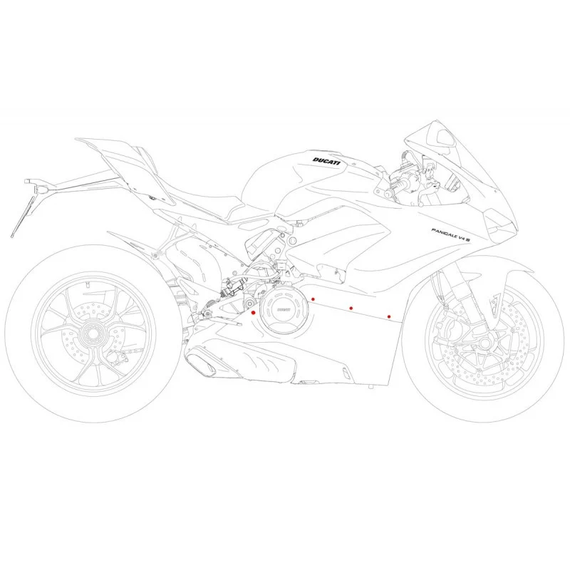 KV441 - CNC Racing Lower Fairing Bolt Kit for the Ducati Panigale V4 / S / Speciale - Image 2