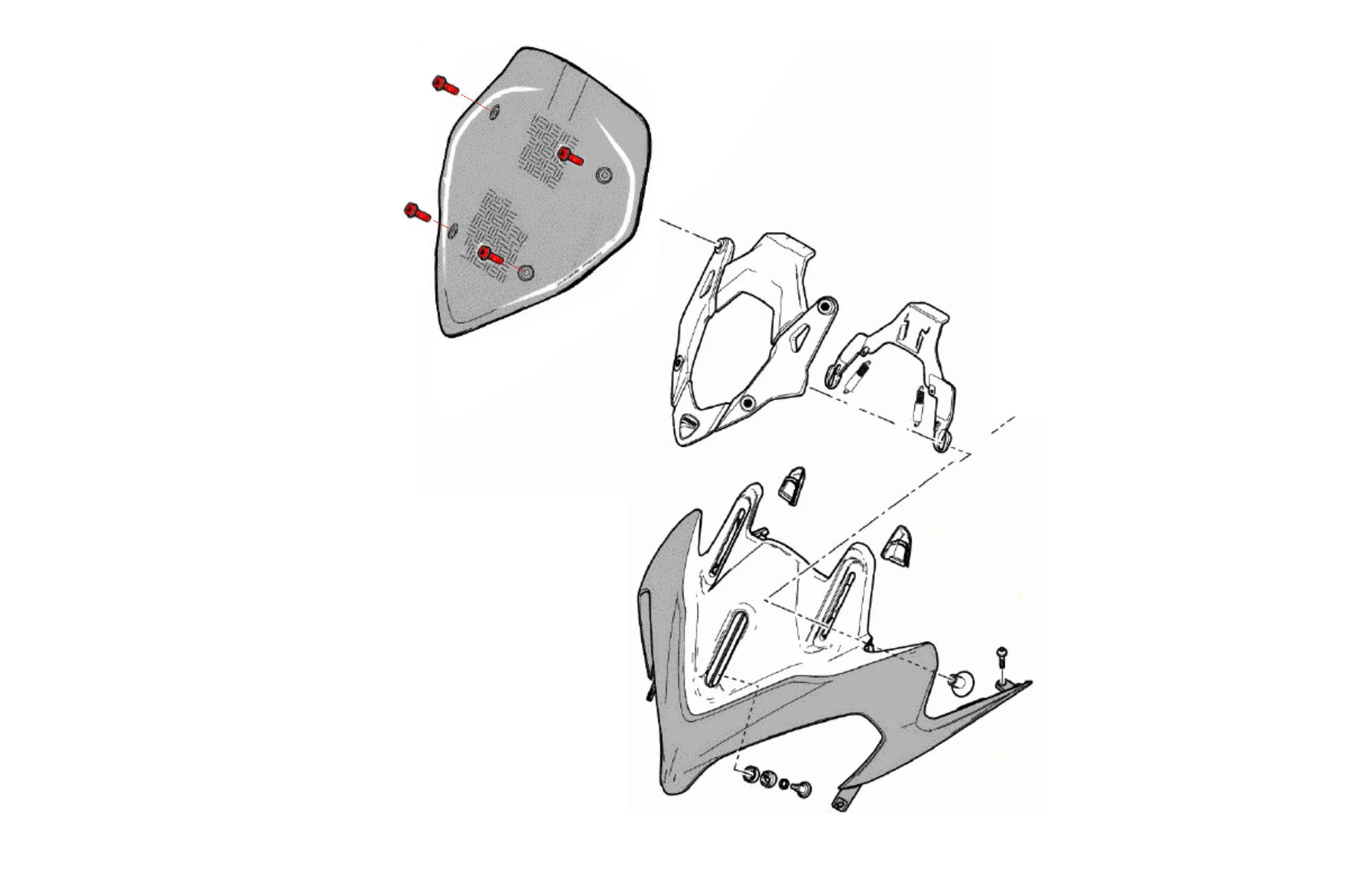 KV462 - CNC Racing Ducati Multistrada 1200 / 1200 S / Sport / Touring (13-14) Bolt Kit for Carbon Windshield - Image 5
