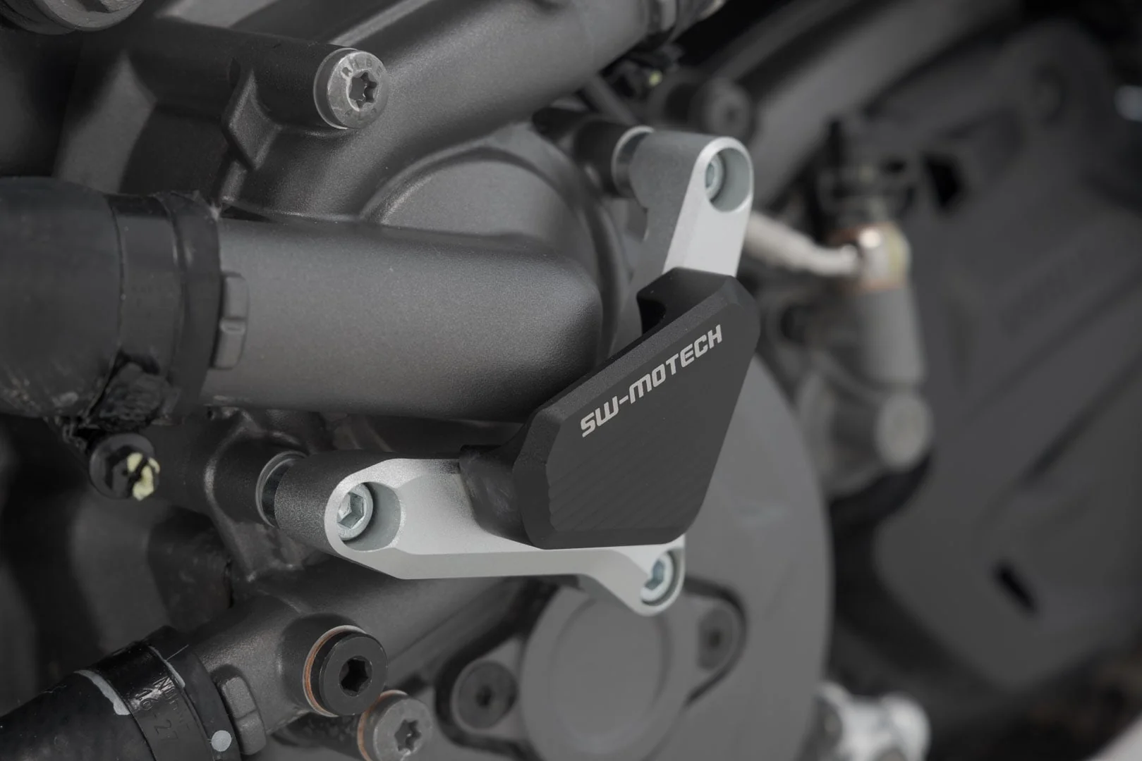 SCT.22.114.10002 - SW-MOTECH - Water pump protection - /black Ducati models - SILVER - Image 5