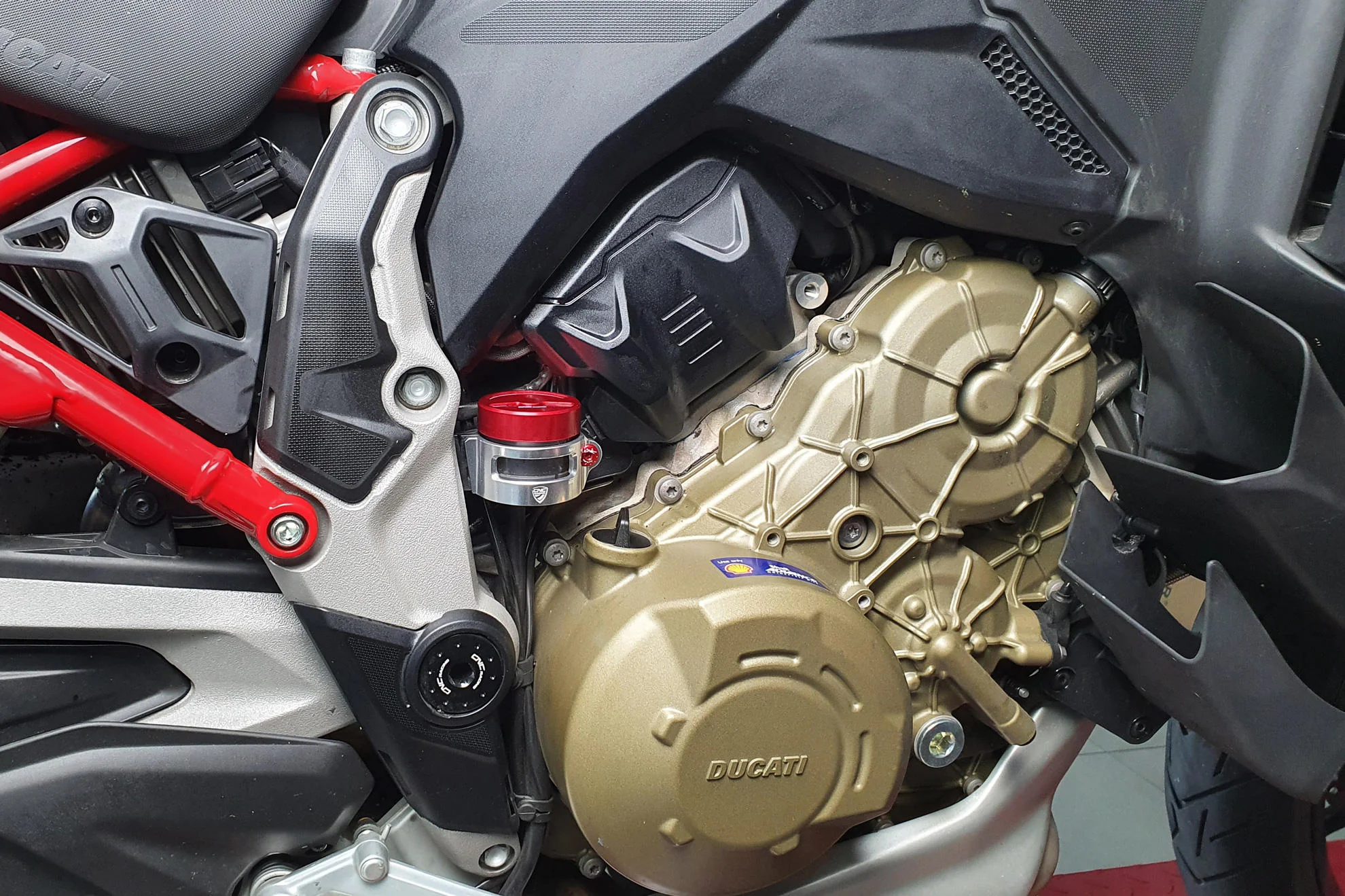 SEA14 - CNC Racing Rear Brake Reservoir Tank Clamp for Ducati Multistrada V4 / S / Sport - Image 12