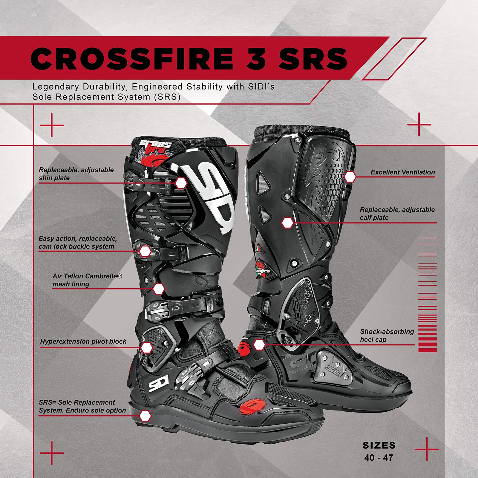 Sidi - Crossfire 3 SRS Boot - PETROL/BRONZE - Image 8