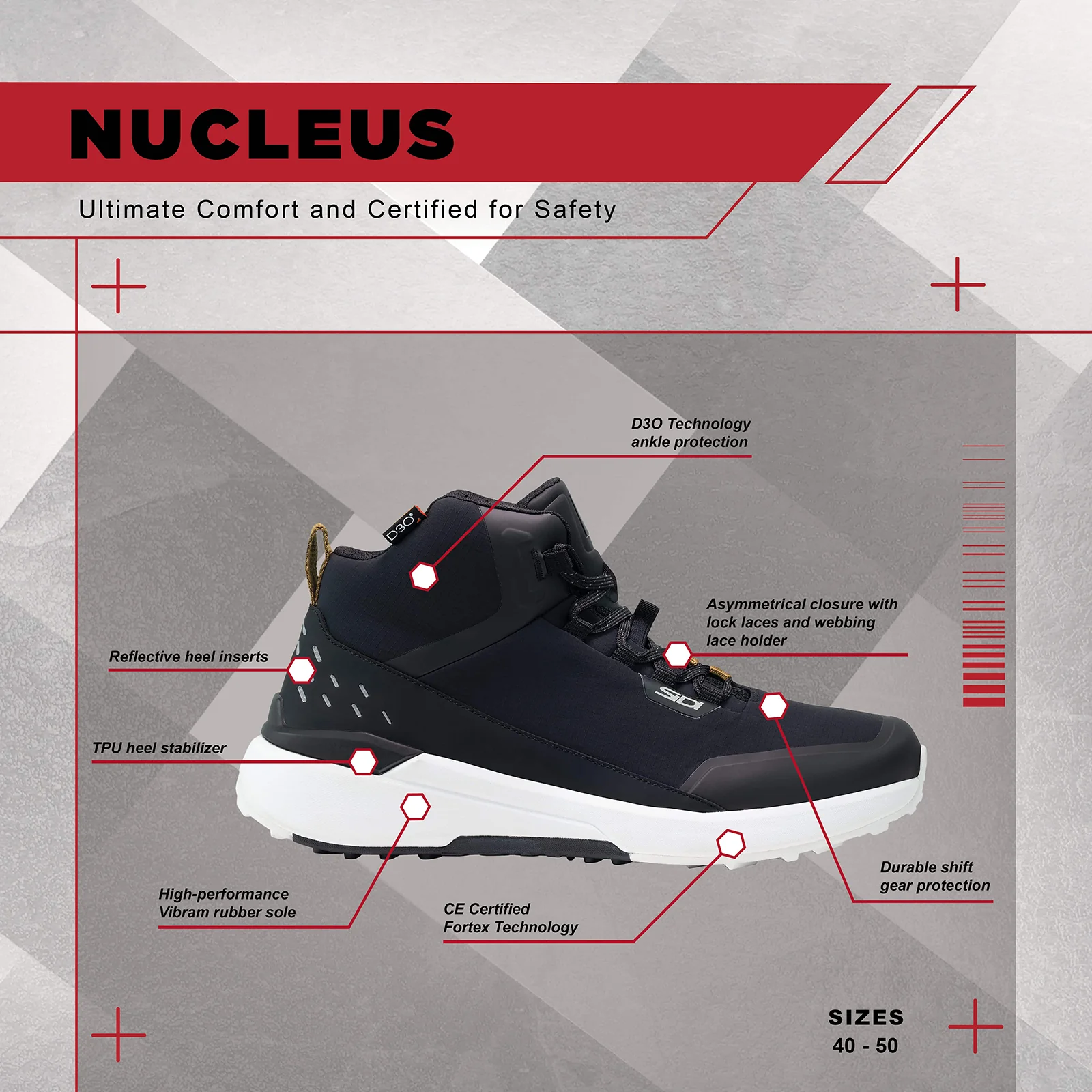 Sidi - Nucleus Riding Shoes - IVY/BLACK - Image 8