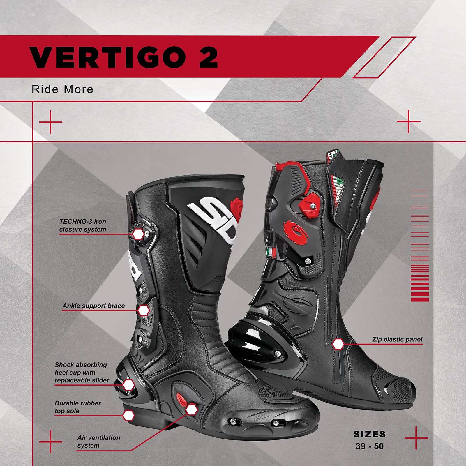 Sidi - Vertigo 2 Boot - BLACK - Image 9