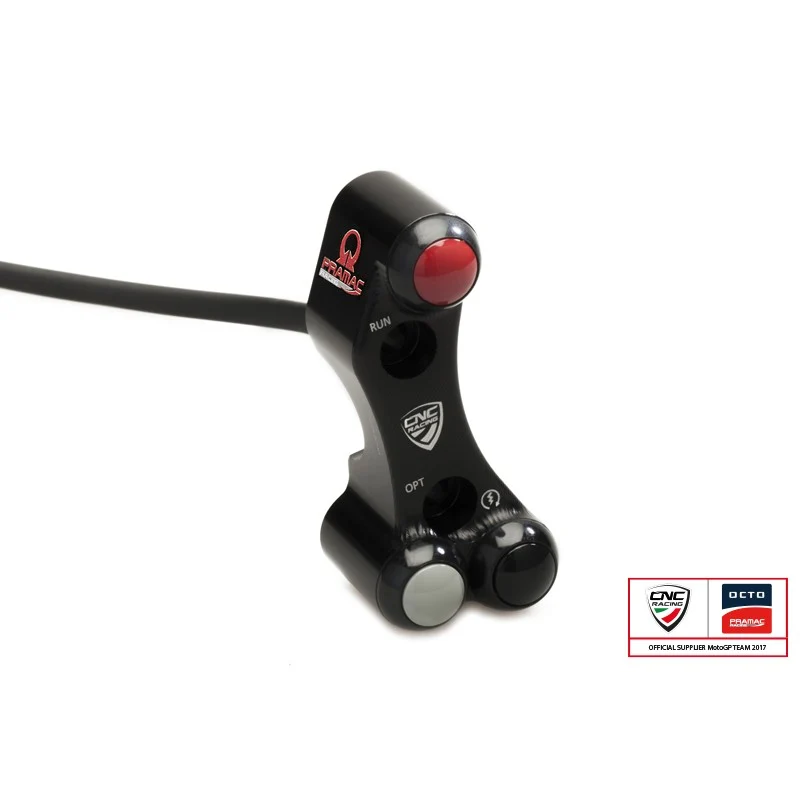 SWD09BPR - CNC Racing PRAMAC RACING LIMITED EDITION Right Hand Side Billet Switch for use with OE & Brembo RCS Brake Master Cylinders for Ducati 1198 / 1098/ 848 & Desmosedici RR