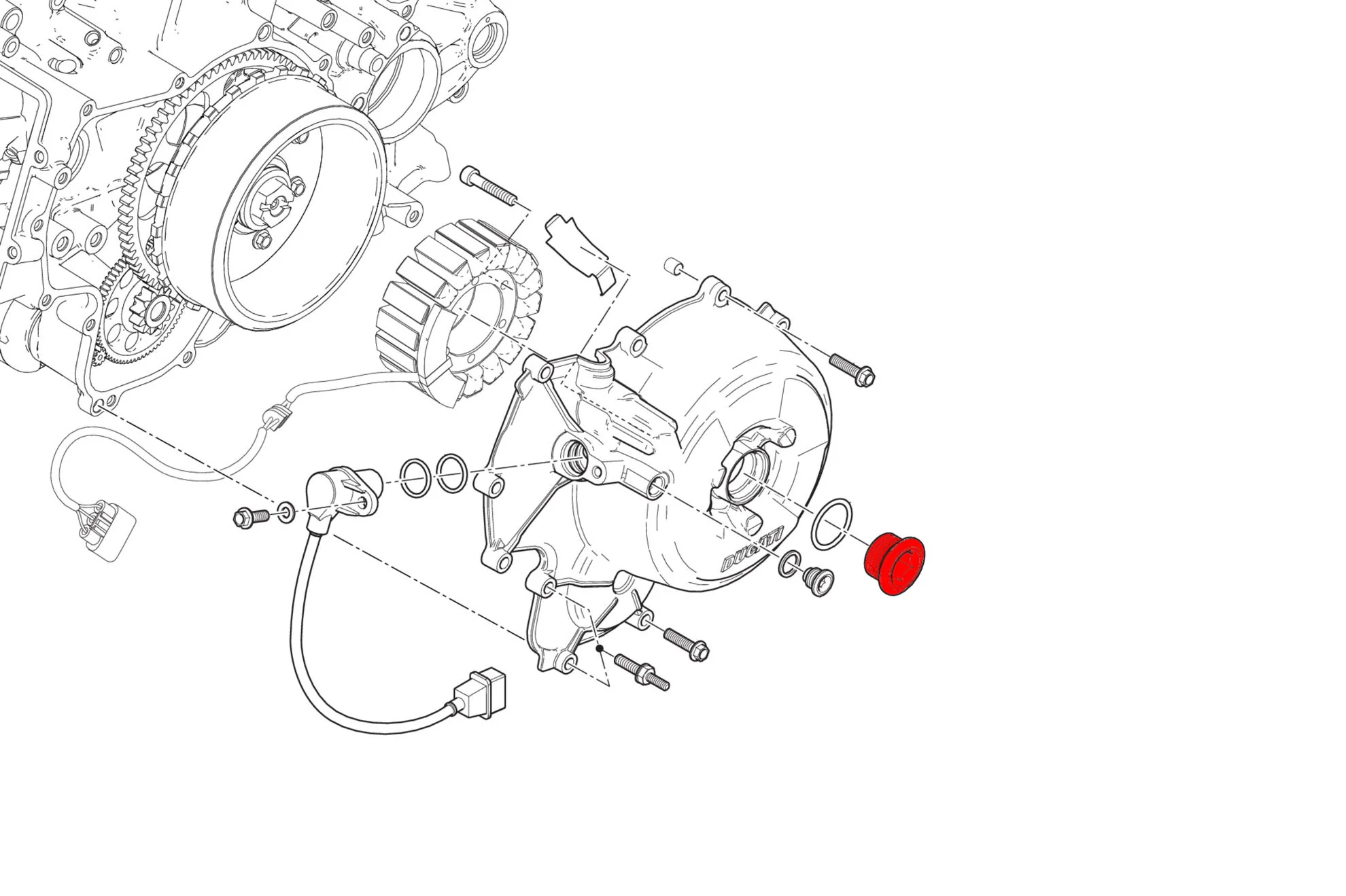 TA170 - CNC Racing - Generator Cover Plug - Panigale/Streetfighter V2 - Image 10