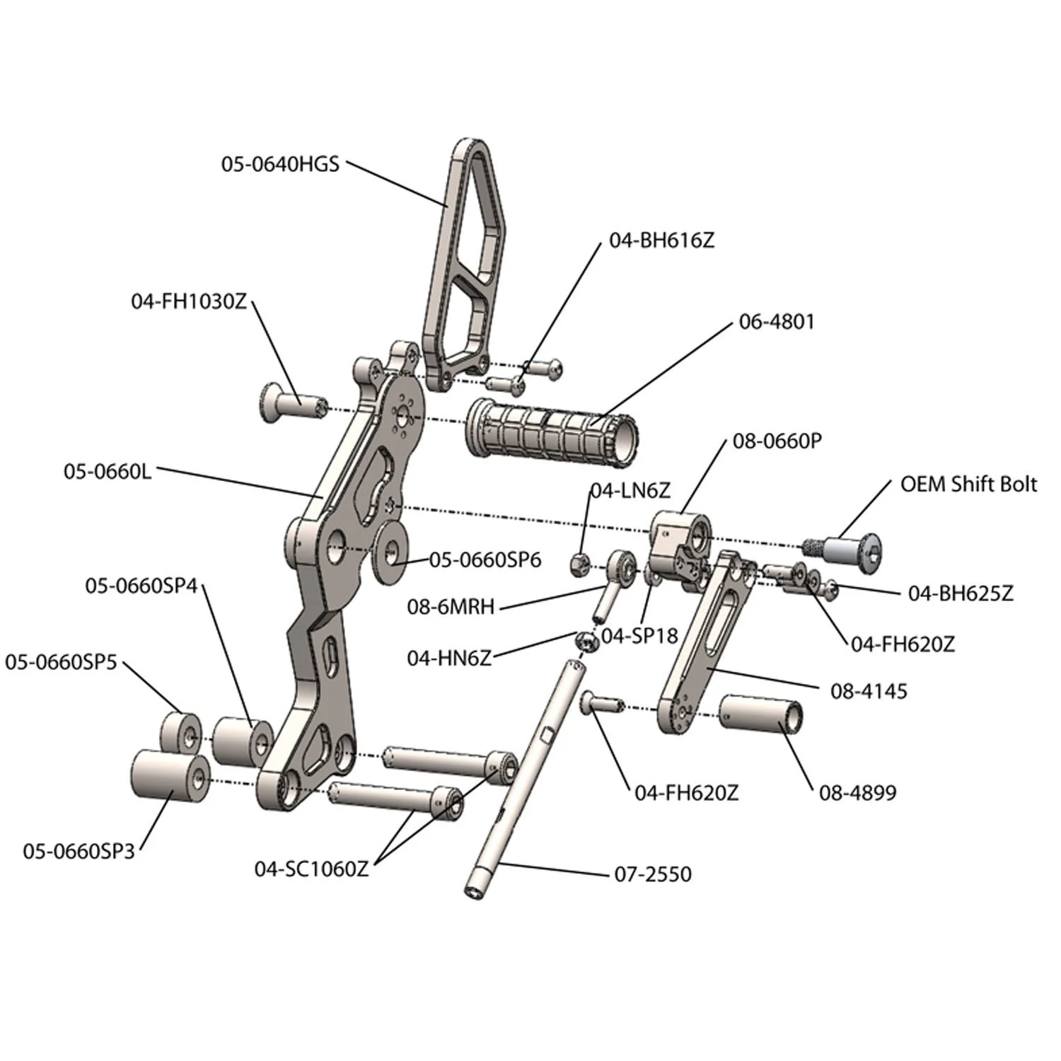 Woodcraft - 05-0660L Ducati Monster 696/796/1100 - Left bracket - Image 2