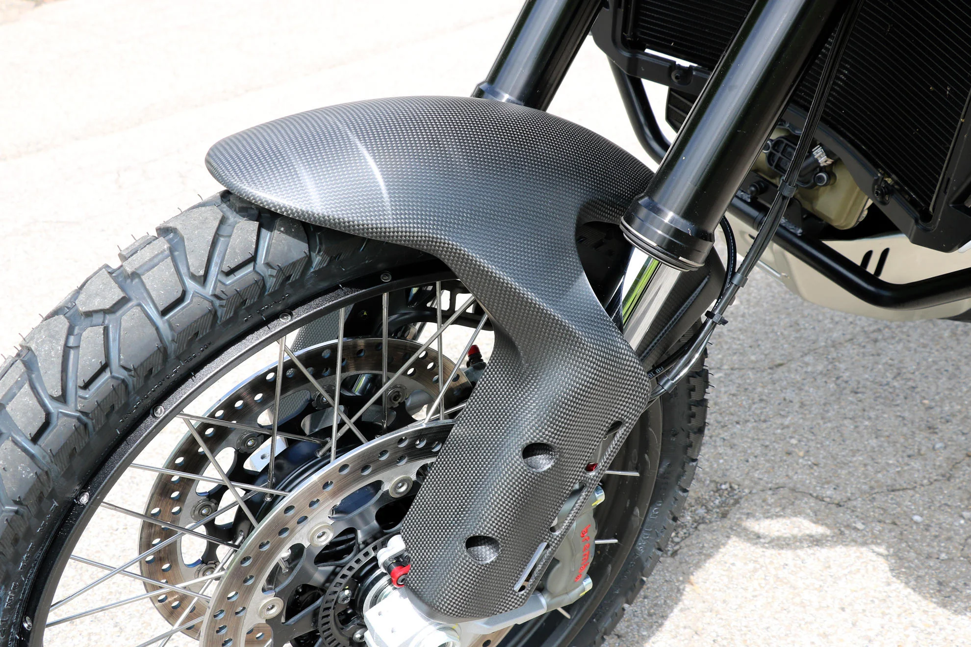 ZA240Y - CNC Racing Carbon Fiber Front Fender for the Ducati DesertX - Image 4