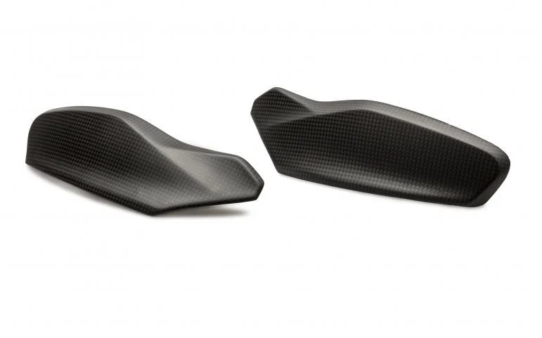 ZA985Y - CNC Racing Carbon Fiber Upper Handguards (pair) for 2015+ Multistrada 1200 / 1260 / 950 and Hypermotard 950